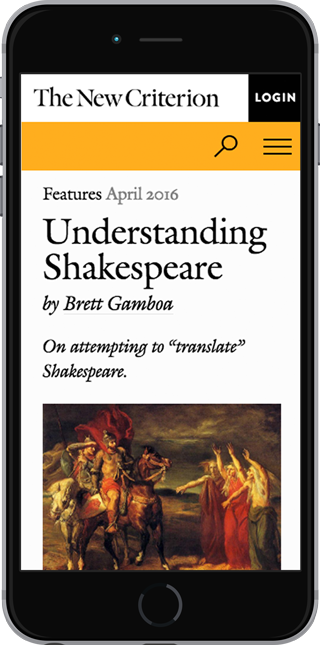 The New Criterion website